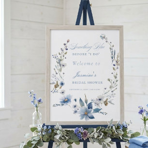 Poster Fleurs Quelque chose de bleu avant que je fasse la