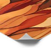 Poster Fleurs Romantiques d'Automne (Coin)