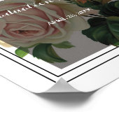 Poster Fleurs romantiques Graduation (Coin)