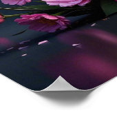 Poster Fleurs Rose Glamour Pour Maman (Coin)