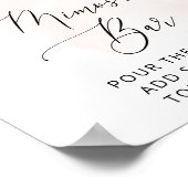 Poster Fleurs rose saumon, Fleurs roses, Bohème, Bar à Mi (Coin)