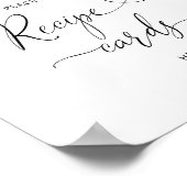 Poster Fleurs rose tendre placez vos cartes de recette ic (Coin)