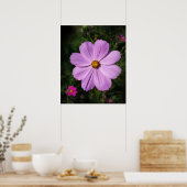 Poster fleurs rose vif (Cuisine)