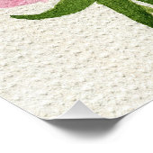 Poster Fleurs roses (Coin)