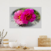 Poster Fleurs roses au soleil (Cuisine)