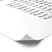 Poster Fleurs roses bleues 8 Tables Mariage GRAPHIQUE DE (Coin)