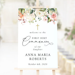 Poster Fleurs roses, Bohème, Bienvenue à la première comm