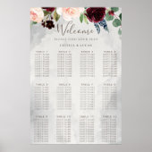 Poster Fleurs Roses classiques Fraîcheur Mariage (Devant)