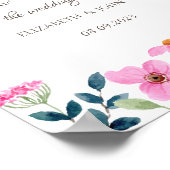 Poster Fleurs Roses de Jardin (Coin)