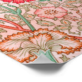 Poster Fleurs roses de William Morris (Coin)