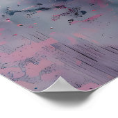 Poster Fleurs roses en fleurs (Coin)