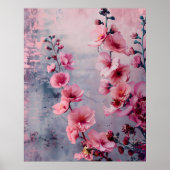Poster Fleurs roses en fleurs  (Devant)