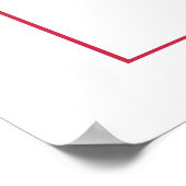 Poster Fleurs roses et rouges et signe mariage du feuilla (Coin)