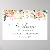 Poster Fleurs roses, Fleurs blanches, Bohème, Bienvenue a (Devant)