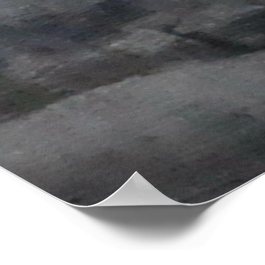 Poster Fleurs roses harmoniques Feuilles noirs Abstraits (Coin)