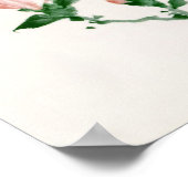 Poster Fleurs roses, Hokusai Art Japonais (Coin)