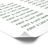 Poster Fleurs roses Jardin Mariage Tableau de siège (Coin)