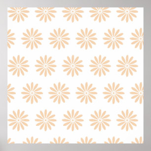 Poster Fleurs roses motif. art, dessin, arrière - plan, f