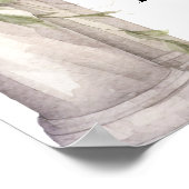 Poster Fleurs roses rose arc bienvenue (Coin)