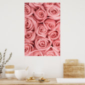 Poster Fleurs | Roses roses (Cuisine)