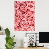 Poster Fleurs | Roses roses (Bureau à domicile)