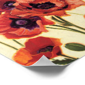 Poster Fleurs rouges (Coin)