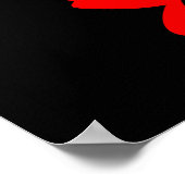 Poster Fleurs rouges (Coin)