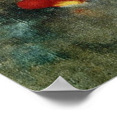 Poster Fleurs rouges, fleurs Odilon Redon (Coin)