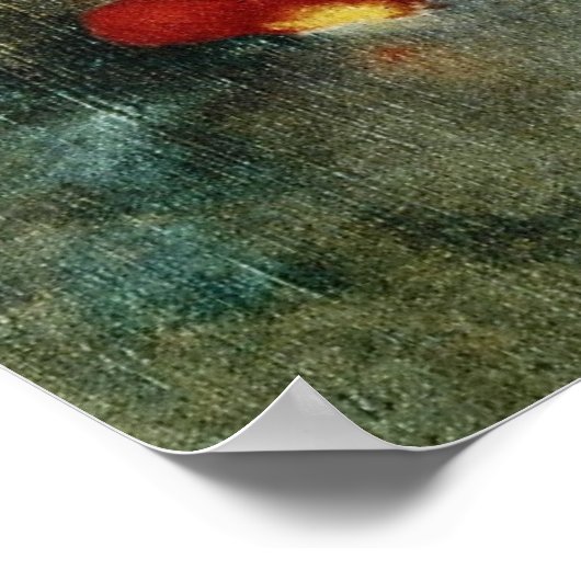 Poster Fleurs rouges, fleurs Odilon Redon (Coin)