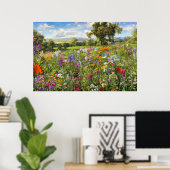 Poster Fleurs sauvages (Bureau à domicile)