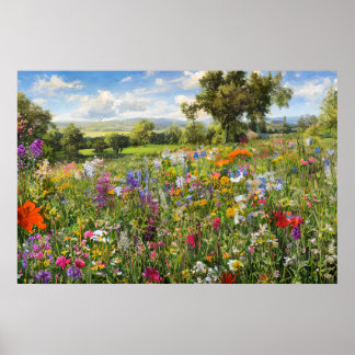 Poster Fleurs sauvages