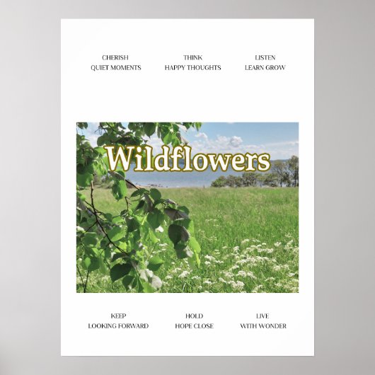 Poster Fleurs sauvages (Devant)