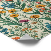 Poster Fleurs sauvages (Coin)