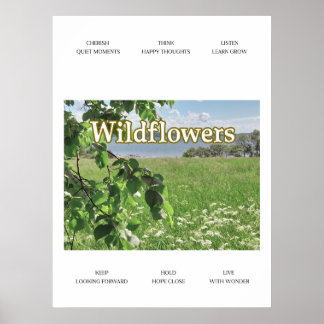 Poster Fleurs sauvages