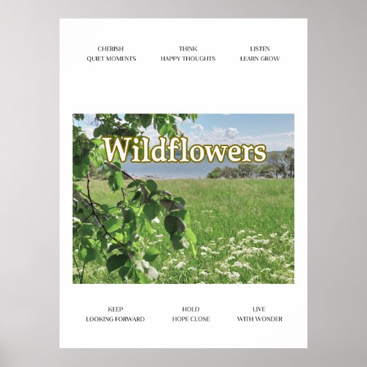 Poster Fleurs sauvages (Devant)