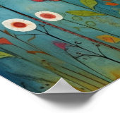 Poster Fleurs sauvages Abstraits colorés Pépinière Botani (Coin)