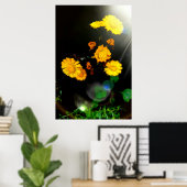 Poster Fleurs sauvages au soleil (Bureau à domicile)