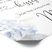 Poster Fleurs sauvages bleus combien de baisers douche nu (Coin)