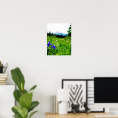 Poster Fleurs sauvages bleus par Mountain Peaks (Bureau à domicile)