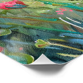 Poster Fleurs sauvages colorés Schnauzer (Coin)