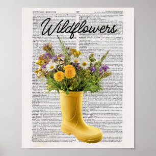Poster Fleurs sauvages dans l'impression d'art de démarra