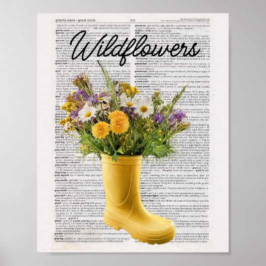 Poster Fleurs sauvages dans l'impression d'art de démarra (Devant)
