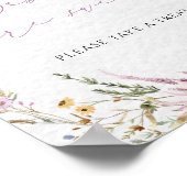 Poster Fleurs sauvages d'aquarelle Les bébés sont doux si (Coin)