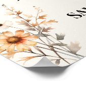 Poster Fleurs sauvages d'automne choisissent un siège et  (Coin)