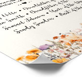 Poster Fleurs sauvages d'automne dans la mémoire amoureus (Coin)