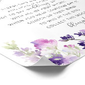 Poster Fleurs sauvages de lavande jeu de l'anneau (Coin)