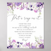 Poster Fleurs sauvages de lavande jeu de l'anneau (Devant)