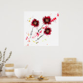 Poster Fleurs sauvages de pavot sauvage (Cuisine)