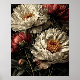 Poster Fleurs sauvages de pivoine