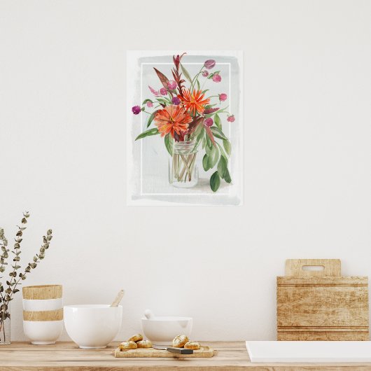 Poster Fleurs sauvages d'été (Cuisine)